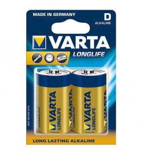 Varta Alkalin Büyük Boy Pil (D) Longlife Extra 2 Lİ