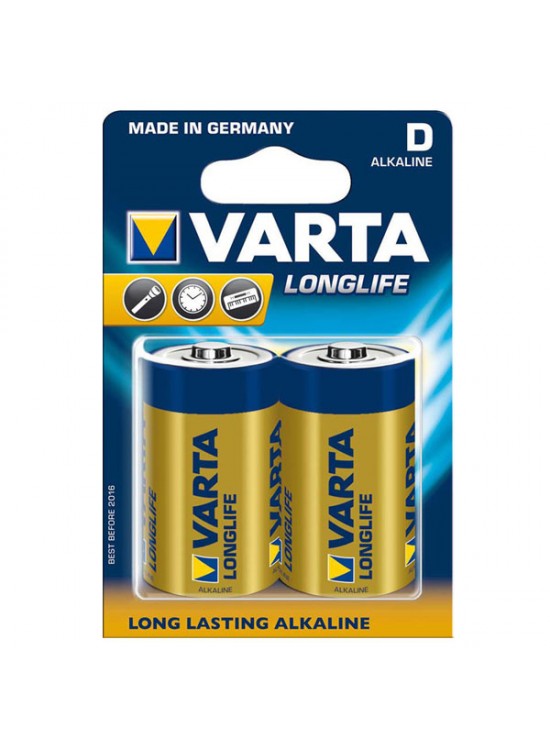 Varta Alkalin Büyük Boy Pil (D) Longlife Extra 2 Lİ Varta Alkalin Büyük Boy Pil (D) Longlife Extra 2 Lİ
