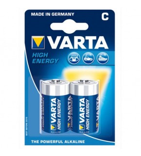 Varta Alkalin Orta Boy Pil C High Energy 2 Lİ