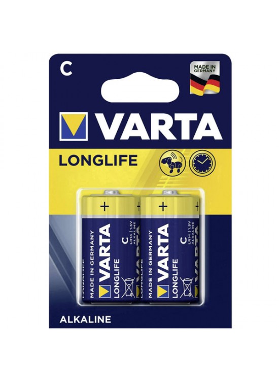 Varta Alkalin Orta Boy Pil C Longlife Extra 2 Lİ Varta Alkalin Orta Boy Pil C Longlife Extra 2 Lİ