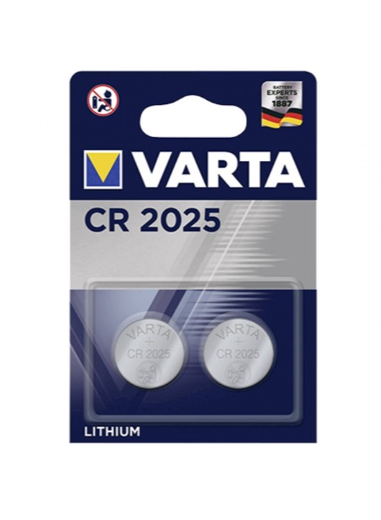 Varta Lityum Düğme Pil 3 V 2 Li Blister CR 2025 Varta Lityum Düğme Pil 3 V 2 Li Blister CR 2025