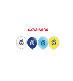 Vatan Balon Nazar Boncuğu Baskılı Koyu Mavi 100 LÜ VT912