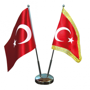 Vatan Bayrak Direği Çiftli Nikel VT302 (1 Çift)