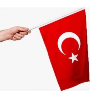 Vatan Bez Bayrak Sopalı 30x45 VT226 (1 Adet)