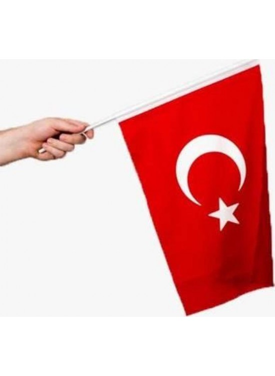 Vatan Bez Bayrak Sopalı 30x45 VT226 (1 Adet) Vatan Bez Bayrak Sopalı 30x45 VT226 (1 Adet)