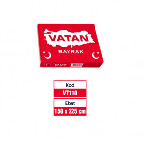 Vatan Türk Bayrağı Polyester 150x225 VT110