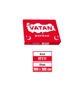 Vatan Türk Bayrağı Polyester 200x300 VT111