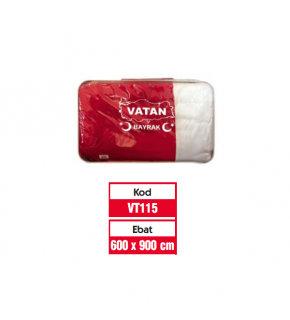 Vatan Türk Bayrağı Polyester 600x900 VT115