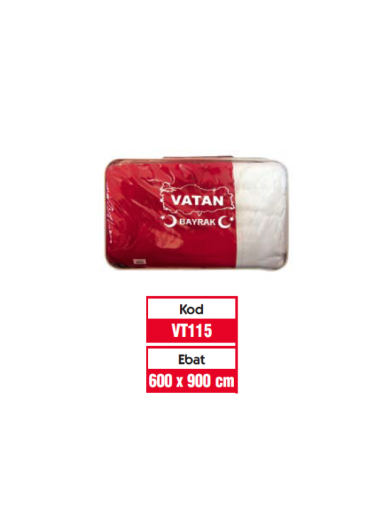 Vatan Türk Bayrağı Polyester 600x900 VT115
