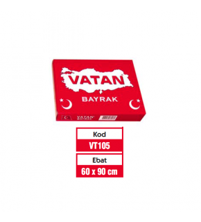 Vatan Türk Bayrağı Polyester 60x90 VT105