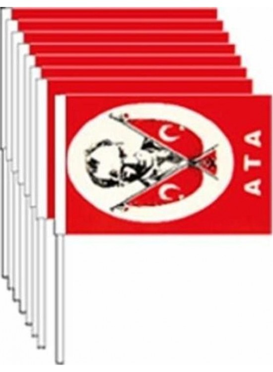 Vatan Kağıt Bayrak Atalı Çıtalı 80 Lİ VT802