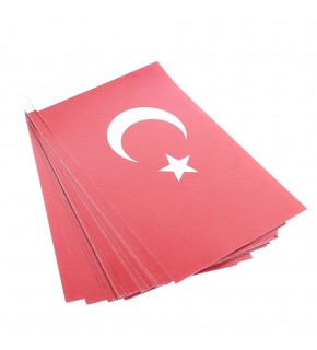 Vatan Kağıt Bayrak Atalı İpli 50 Lİ Büyük VT810