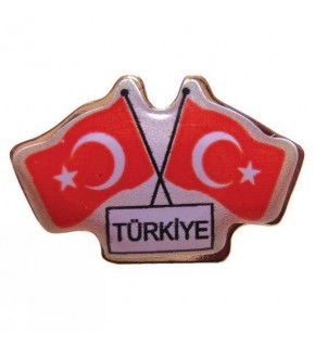 Vatan Rozet İkili Bayraklı Türkiye VT628 (1 Adet)