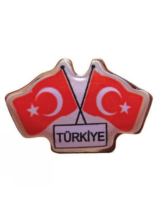 Vatan Rozet İkili Bayraklı Türkiye VT628 (1 Adet)