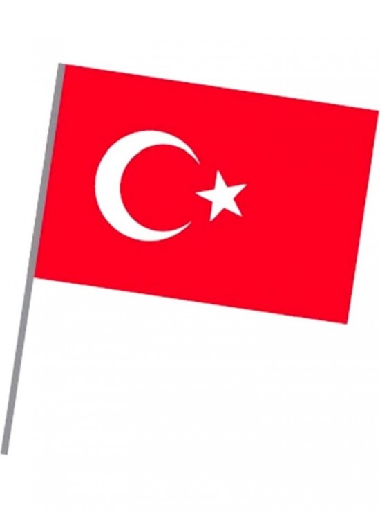 Vatan Sopalı Atalı Bayrak 20x30 (1 Adet) Vatan Sopalı Atalı Bayrak 20x30 (1 Adet)