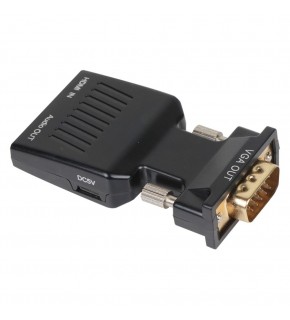 Vcom CA336A Siyah Vga Erkek To Hdmi Dişi Dönüştürücü