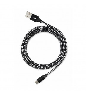 Vcom CU250 Type-C to USB 3m 15W (5V-3A) Örgülü Şarj Kablosu