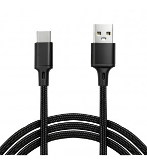 Vcom CU252 Type-C to USB 3m 15W (5V-3A) Örgülü Şarj Kablosu