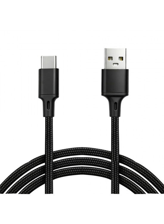 Vcom CU252 Type-C to USB 3m 15W (5V-3A) Örgülü Şarj Kablosu