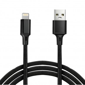 Vcom CU253 Lightning to USB 3m 10W (5V-2A) Örgülü Şarj Kablosu