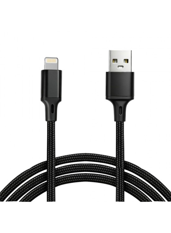 Vcom CU253 Lightning to USB 3m 10W (5V-2A) Örgülü Şarj Kablosu