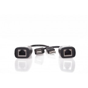 Vcom CU824 USB RJ45 Extender Plastik 45m Uzatıcı