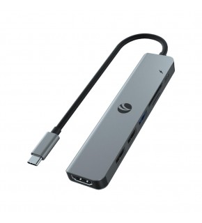 Vcom CUE18 Type-C To Hdmi(4K@30Hz)+Usb3.0+Usb-A2.0+SD2.0+TF2.0+Pd 3.0 100W Çoklayıcı