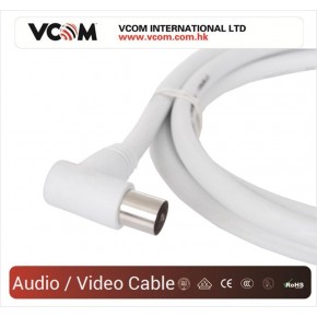 Vcom CV601R 5mt Analog Beyaz Tv Kablosu