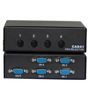 Vcom DD174 4-1 Port Manuel 350MHz Metal Vga Switch