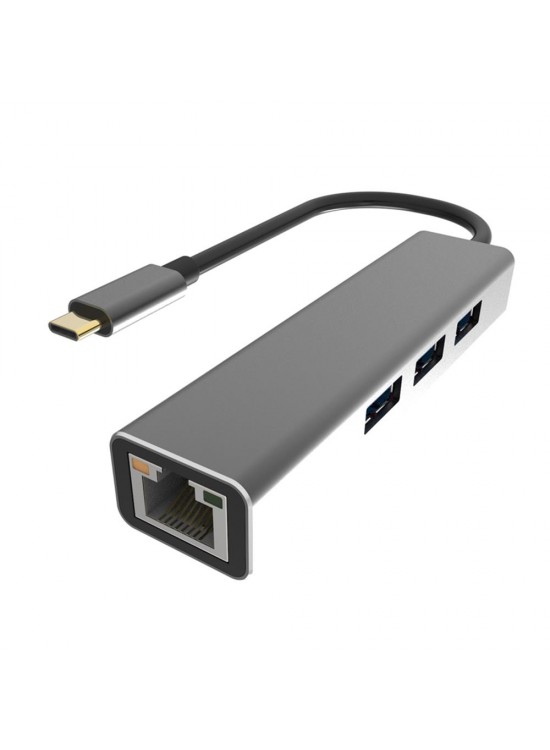 Vcom DH311A Type-C To USB3.0-3+RJ45 Çoklayıcı Vcom DH311A Type-C To USB3.0-3+RJ45 Çoklayıcı