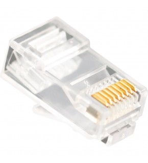 Vcom NM006 100lü Plastik RJ45 8P8C Cat6-UTP-RJ45-3u Konnektör