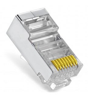 Vcom NM026 100lü Metal RJ45 8P8C Cat6-UTP-RJ45-3u Konnektör