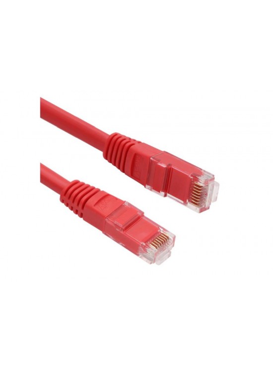 Vcom NP611B-R-2.0 Cat6 2.0MT Kırmızı Utp Patch Kablo