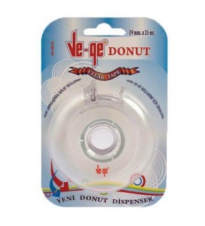 Vege Görünmez Bant Kesicili Soft Clear 19X25