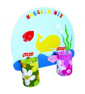 Vega Toys Balina Galoşluk Torbalı Duvara Monte