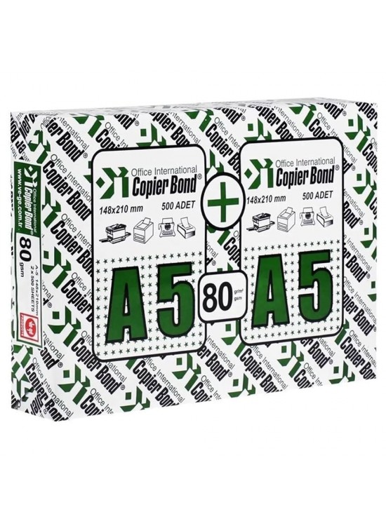 Vege Fotokopi Kağıdı Copier Bond 1000 Lİ A5 80 GR (1 Adet) Vege Fotokopi Kağıdı Copier Bond 1000 Lİ A5 80 GR (1 Adet)