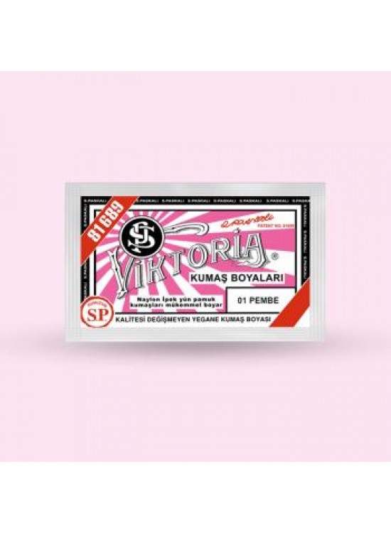 Victoria Toz Kumaş Boyası - 1 Pembe 10 Gr