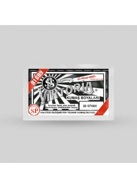 Victoria Toz Kumaş Boyası - 30 Siyah 10 Gr