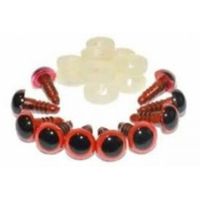 Vidalı Göz 10mm Kırmızı (1 Adet)