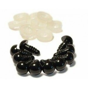 Vidalı Göz 10mm Siyah (1 Adet)