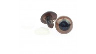 Vidalı Göz 12mm Kahve (1 Adet)