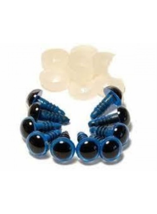 Vidalı Göz 12mm Mavi (1 Adet)