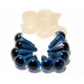 Vidalı Göz 12mm Mavi (1 Adet)