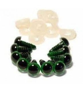 Vidalı Göz 8mm Yeşil (1 Adet)