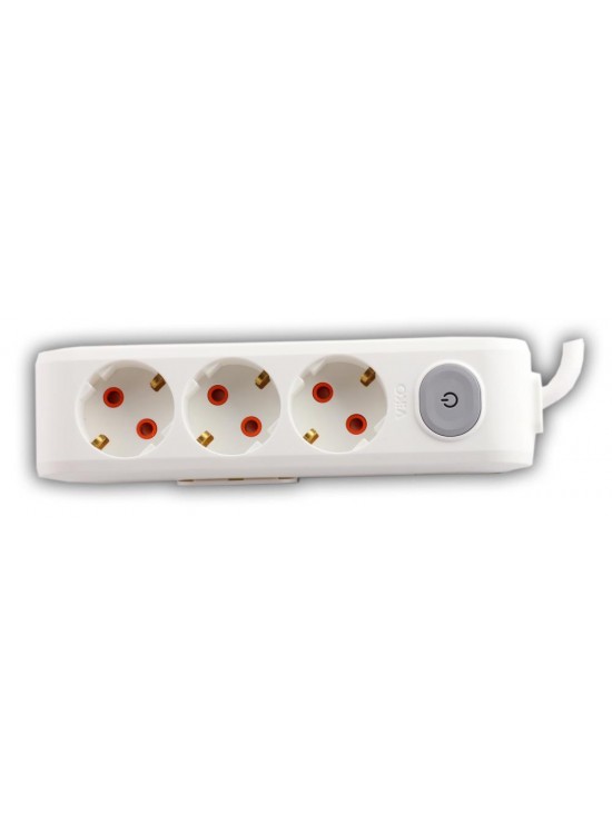 Viko Multı-Let Vm31ANH 3lü 1mt Anahtarlı Çocuk Korumalı Priz (90117301) Viko Multı-Let Vm31ANH 3lü 1mt Anahtarlı Çocuk Korumalı Priz (90117301)