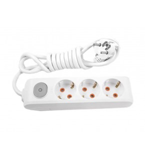 Viko Multi-Let VM35ANH 3lü 5mt Piriz Anahtarlı Topraklı Kablolu