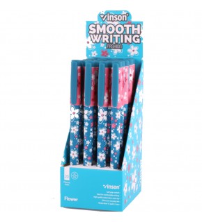 Vinson Jel Kalem Fashıon Flower Desenli 20 Li A18