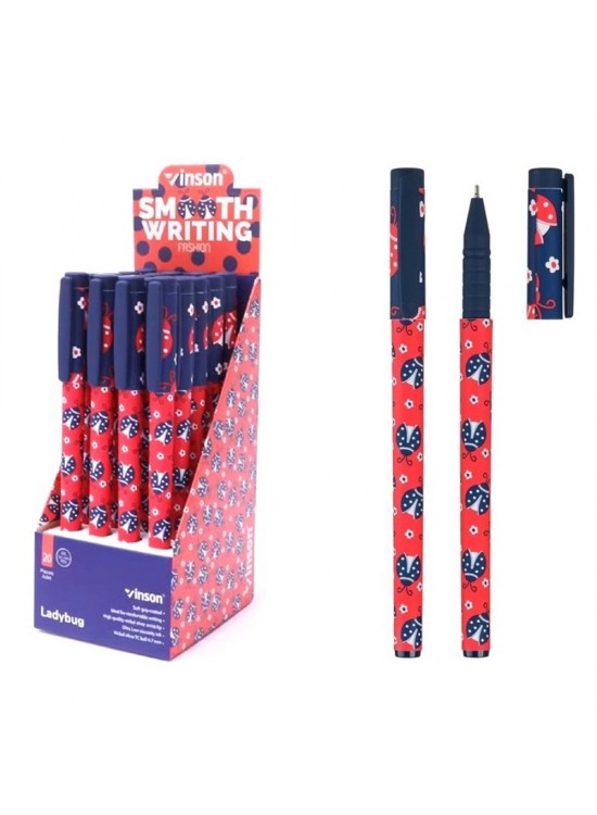 Vinson Jel Kalem Fashıon Ladybug Desenli 20 Li A21
