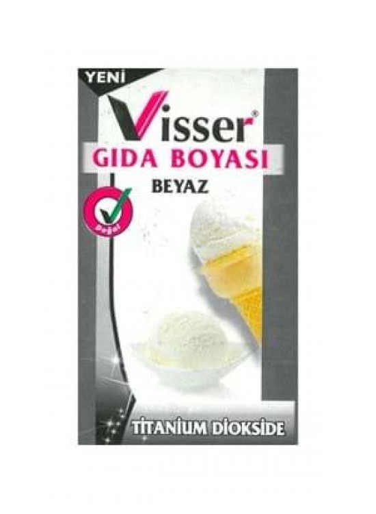 Visser Toz Gıda Boyası 9Gr Beyaz (1 Adet)