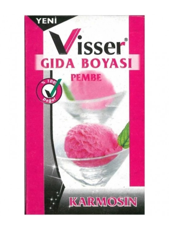 Visser Toz Gıda Boyası 9Gr Pembe (1 Adet)